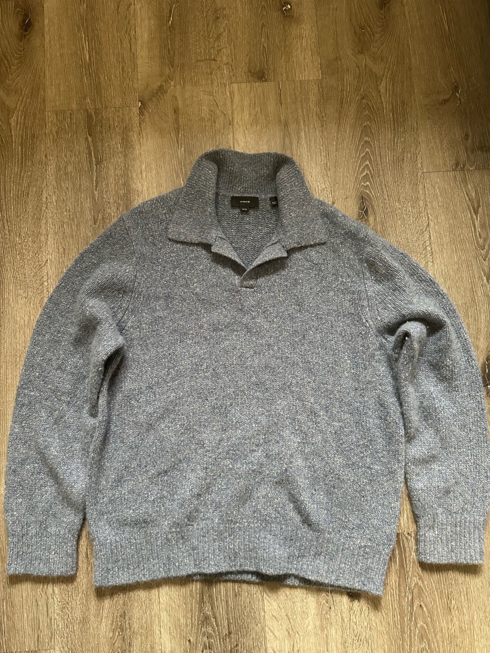 Vince Men’s Heather Gray Turtleneck Pullover